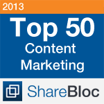 ShareBloc Top 50 Content Marketing 2013